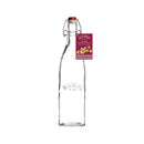 Kilner Branded Traditional Square Airtight Clip Top Preserve Glass Bottles 0.55 Litre (0025.471)