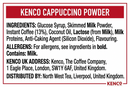 Kenco Cappuccino Instant Coffee 1kg Tin