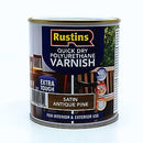 Rustins Quick Drying Poly Varnish Satin A/Pine 500Ml