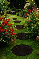 Eco Garden Recycled Rubber Stepping Stone Leaves Earth