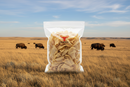 The Buffalo Co. Buffalo Ears for Dogs | Natural Grass-Fed Dog Treats | BULK Pack x 50