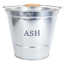 ASH BUCKET+LID GALV 32CM  MAN0455