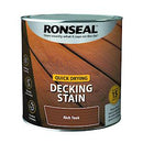Ronseal Quick Drying Decking Stain Rich Teak 2.5L