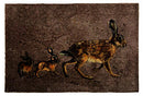 Washable Lux Door Mat Hare Lines