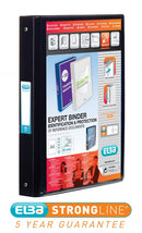 Elba Vision 25Mm 4 O-Ring Binder Pp A4 Black 100080881