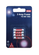Lyvia Electrics 3 Amp Fuses to BS1362 Standard Pack Of 4