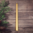 Price's 10" Wrapped Venetian Candles in Gold, 10 Pack