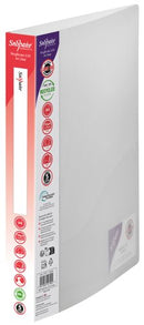 Snopake 2 Ring Binder 25mm A4 Clear (Pack of 10) 10183