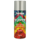 PlastiKote SUPER Spray Paint | Aluminium | 400ml | Gloss Finish