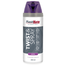 Plastikote Twist and Spray | Premium Spray Paint | Satin | Sumptuous Purple | 400ml
