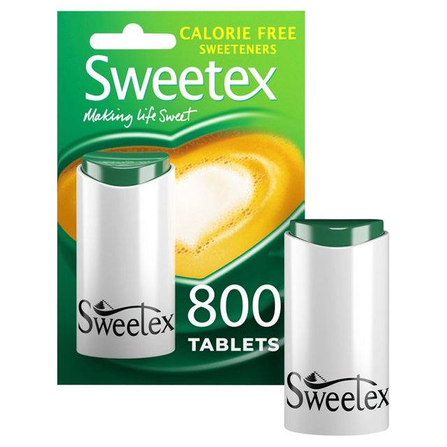 Sweetex Calorie Free Tablets for Tea & Coffee 800's Dispenser