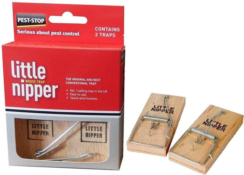 Pest-Stop Little Nipper Original Mouse Trap {Twin-Pack, PSLNMB}