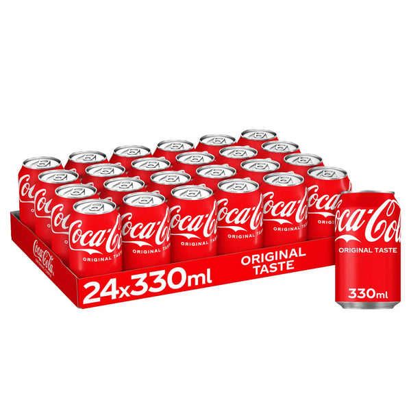 Coca-Cola Soft Drink 330ml Can (Pack of 24) 402002