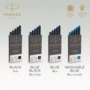 Parker Quink Permanent Ink Cartridge 12x5 Blue (Pack of 60) S0881580