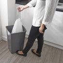Addis 50 Litre Lift Up Lid Kitchen Rubbish Bin | Metallic | 510711.