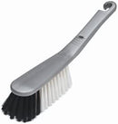 Addis Hand Brush With Stiff Bristles And An Extra-Sturdy Handle, Metallic Silver