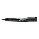 5 Star Permanent Marker Bullet Tip Xylene/Toluene-free Smear Proof Black (Pack of 12) 296077