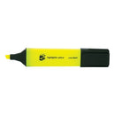 5 Star Highlighter Chisel Tip 1-5mm Line Yellow (Pack of 12) 296247