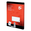 5 Star Multipurpose Labels Laser Copier Inkjet 99.1x38.1mm White (Pack of 1400) 296794