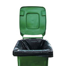 2Work Wheelie Bin Liner Medium Duty Black (Pack of 100) 2W01167