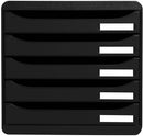 Exacompta Big Box Plus 5 Drawer Set Black 309714D