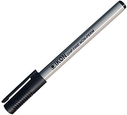 Ikon OHP Pen Non-Permanent Fine Point Black (Pack of 10) 742101