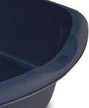 Addis Large Washing Up Bowl 9.5L Capacity In Ink Blue, 38 X 32 X 14 Cm