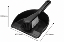 Addis Dustpan And Stiff Brush Set | Black | 22.5 x 31.5 x 11cm