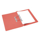 5 Star Transfer Spring File Foolscap Mediumweight 285gsm Capacity 38mm Red (Pack of 50) 35653X