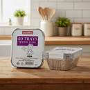 Caroline Foil Trays & Lids 16oz | 103 x 129 x 41mm | 1 x 10pk