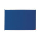 5 Star Felt Noticeboard with Wall Fixing Kit and Aluminium Trim 1200x900mm Blue 397794