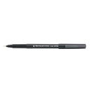 5 Star Fibre Tip Pen Medium 0.7mm Tip 0.4mm Line Black (Pack of 12) 397956