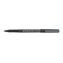 5 Star Fibre Tip Pen Medium 0.7mm Tip 0.4mm Line Blue (Pack of 12) 397964