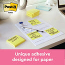 Post-it Notes 76x127mm 100 Sheets Cardboard Packaging Canary Yellow (Pack of 12) 655-CY