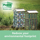 Post-it Recycled Ast Colour 76x127mm 100 Sheet (Pack of 16) 7100259665