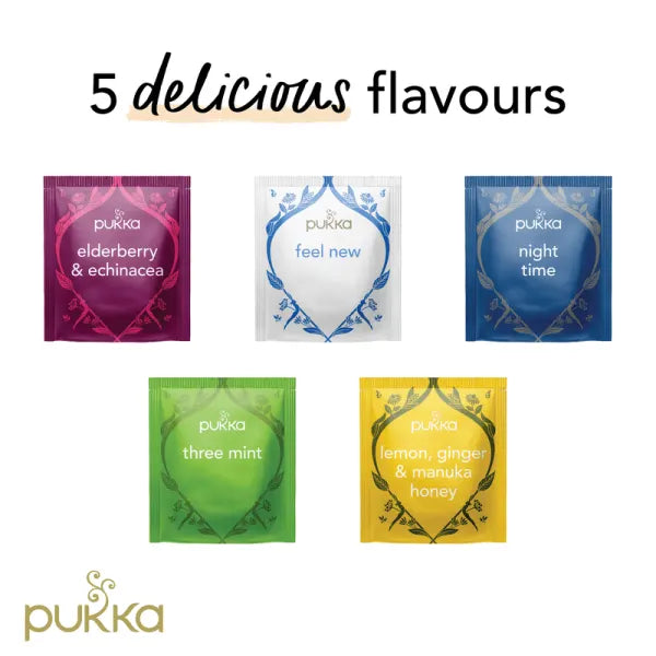 Pukka Tea Herbal Collection Individually Wrapped Enveloped Tea 20's