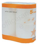 5 Star Toilet Tissue White 200mm Sheet Per Roll (Pack of 36) 4107783