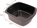 Addis Large Washing Up Bowl 9.5L Capacity In Ink Blue, 38 X 32 X 14 Cm
