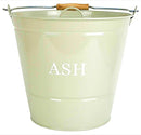 Fireside Powder Coated Steel Olive with Lid | Large Ash Bucket