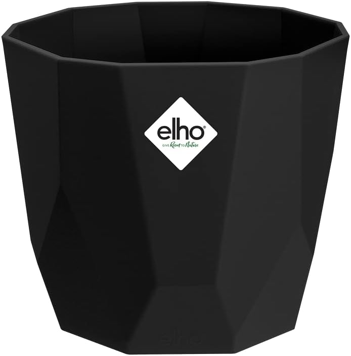 Elho b.For Rock Contemporary Plant Pots 14cm LIVING BLACK