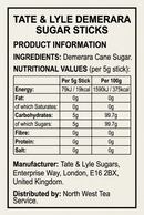Tate & Lyle Demerara Sugar Sticks (Pack of 1000)