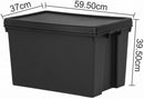 Wham Bam Black Recycled Storage Box 62 Litre