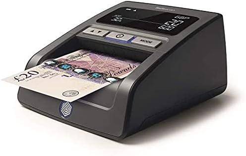 Safescan 155-S - Automatic counterfeit money detector for 100% security,Black