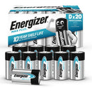 Energizer Max Plus Alkaline D Battery (Pack 20)