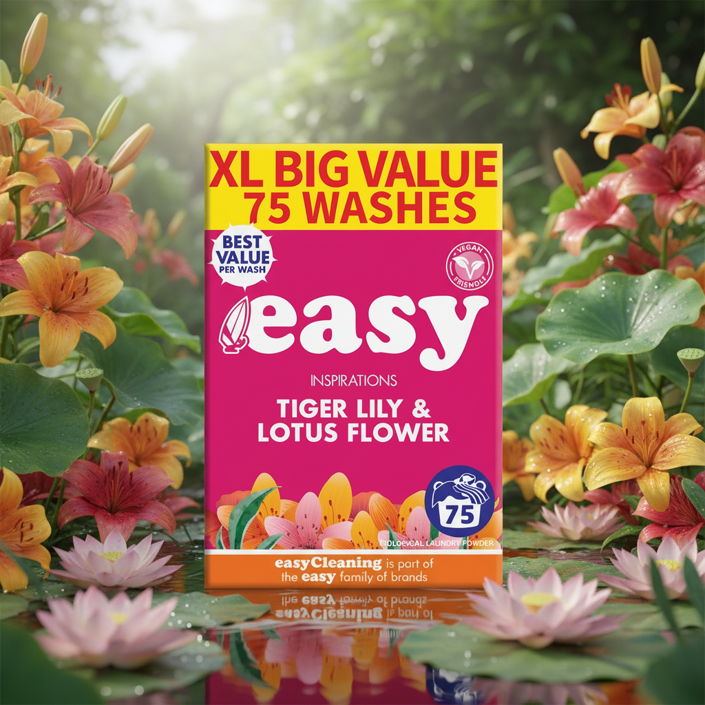 Easy Washing Powder | Tiger Lily & Lotus Flower | 75 Wash – UK Business ...