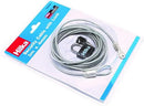 Hilka 3m x 4mm Security Cable With Lock - Silver