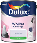 Dulux Silk Emulsion Paint For Walls And Ceilings - Violet White 2.5 Litres