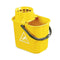 Janit-X Plastic Heavy Duty Mop Bucket With Wringer 15 Litre Yellow