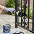 Hammerite Direct to Rust Metal Paint - Smooth Black Finish 250ml, 5084863