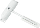 Burg Wachter Spring Loaded Adjustable Auto Closing Door Closer | Home & Commercial | White.